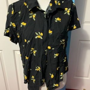 Lemon tie shirt